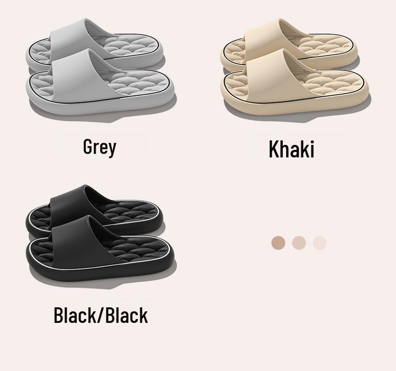 High-End Men's Non-Slip Odorless Indoor Slippers: Stylish Bathroom, Bathing, and Home Sandals for Summer.