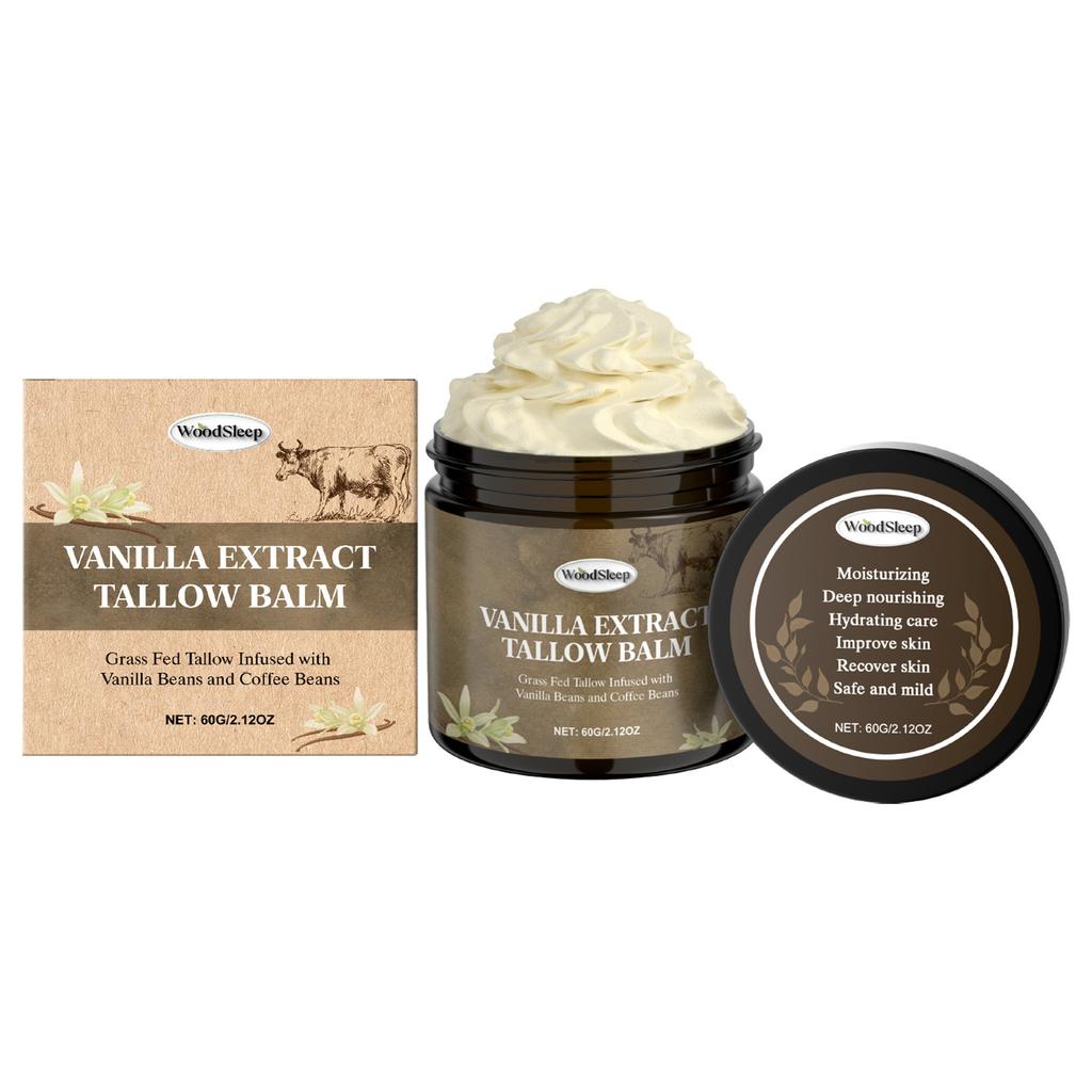 Natural Beef Tallow Skin Moisturizer Cream Deep Nourishing Hydration Repair Dry Rough Skin Gentle Face Body Skincare Balm