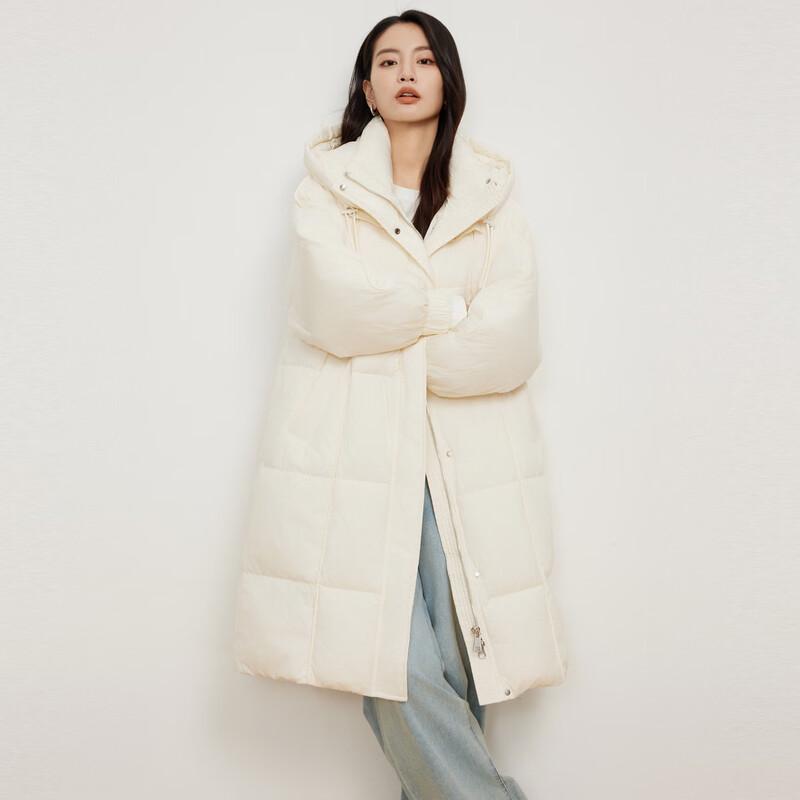 Elva' Island Women's Solid Color Thickened Hooded Short Down Jacket