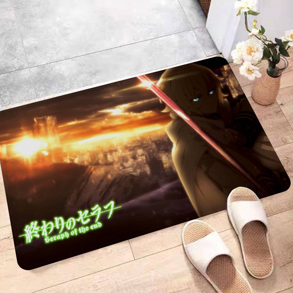 

Japanese Seraph Of The End Bathroom Mat Anti-slip Absorb Water Long Strip Cushion Bedroon Mat Hotel Decor Mat 40x60 cm