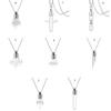 Convenient Glass Bottle Pendant Necklace Easy To Open and Carry Pendant Neckchain for Small Decorations and Fragrances