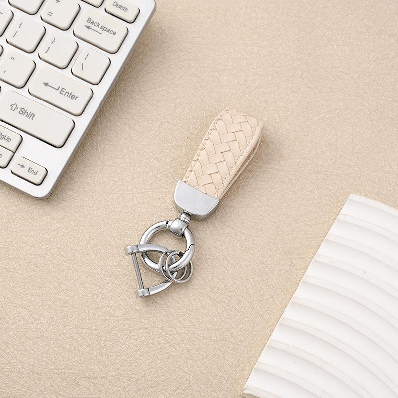Cross-border Year of the Horse Car Home Keychain Wrist Rope Motorcycle Pendant Men's and Women's Metal Braided Rope Bag Key Chain
