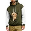 Men's  Loose  Leisure  Outdoor  Hooded  Hood  Color  Clashing  Hoodie