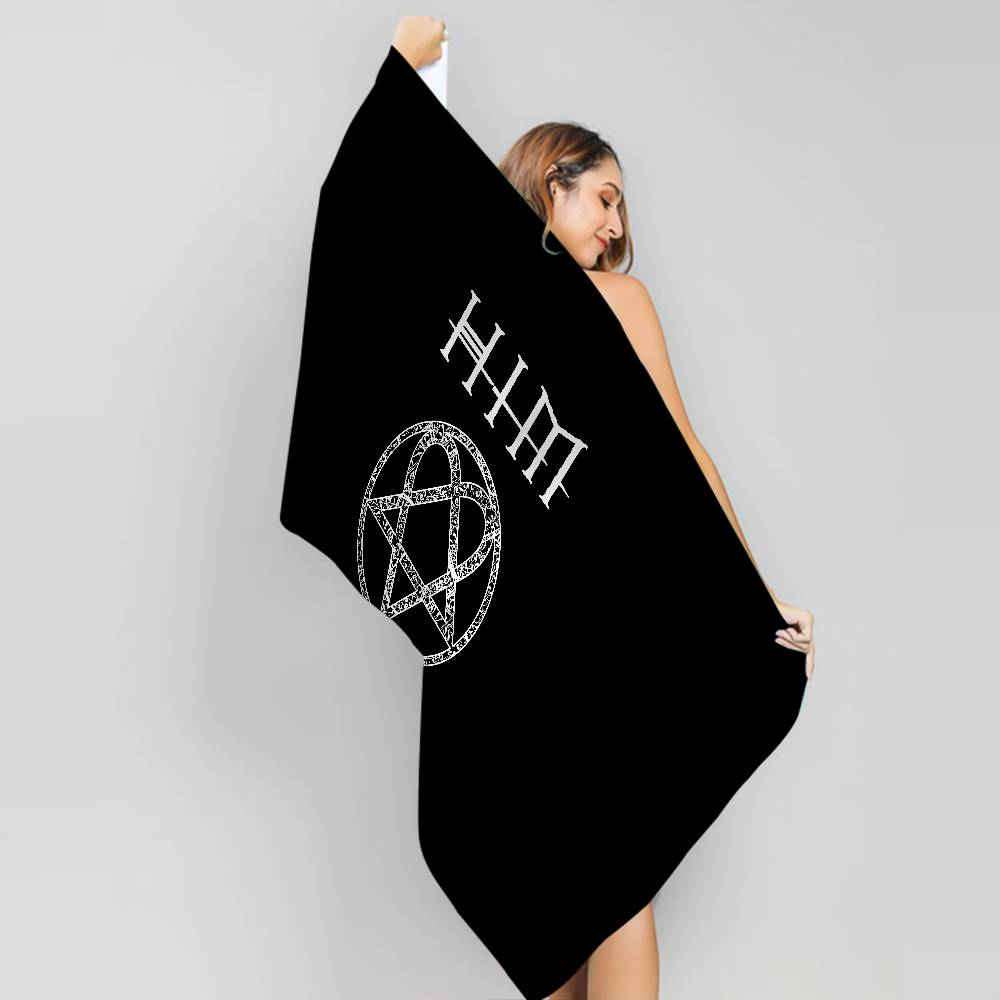 Classic Rock Band H-Him Microfiber Blanket Quick Drying Beach Towels Oversized Printing Super Absorbent Pool Towel Blanket