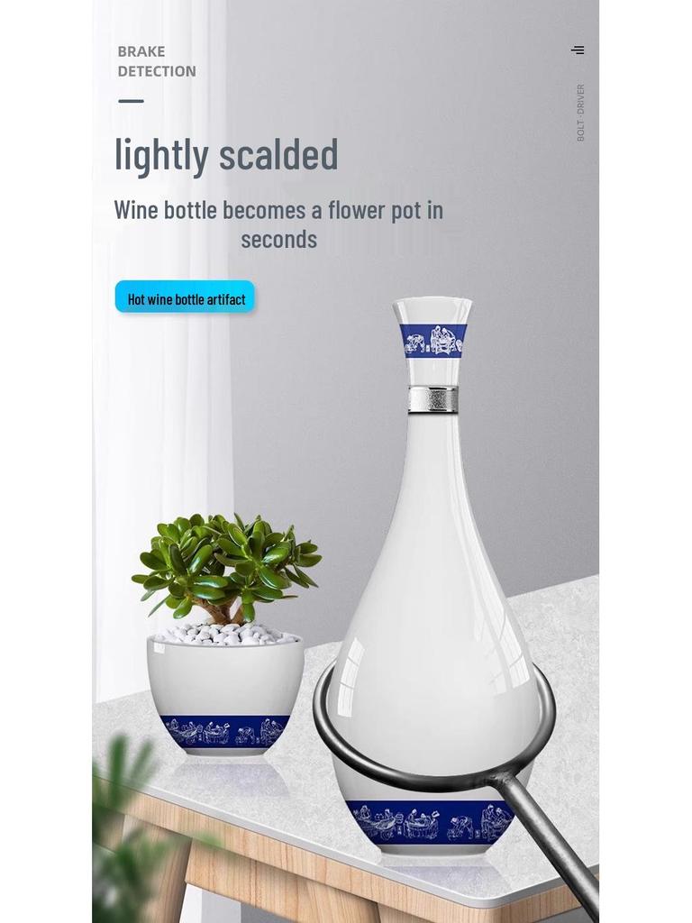 Double-Headed Soju Bottle Ring Cutter & Hot Wine Bottle Vase Tool