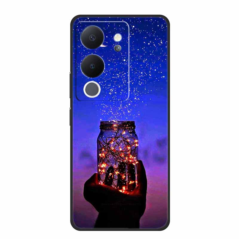 Phone Case For Vivo V30 Lite 5G Back Cover Case Shockproof Black Silicone Soft Funda For Vivo V30 Lite Case V 30 Lite Coque Capa