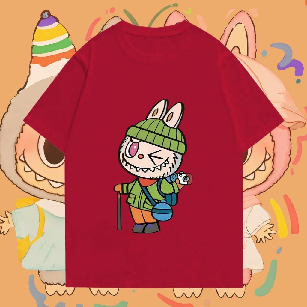 Labubu cartoon print short-sleeved t-shirt unisex top