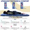 Tapis de couchage portable d'extérieur pour camping, tapis anti-humidité, matelas gonflable, tapis à air épais avec sangle de traction simple pour camping