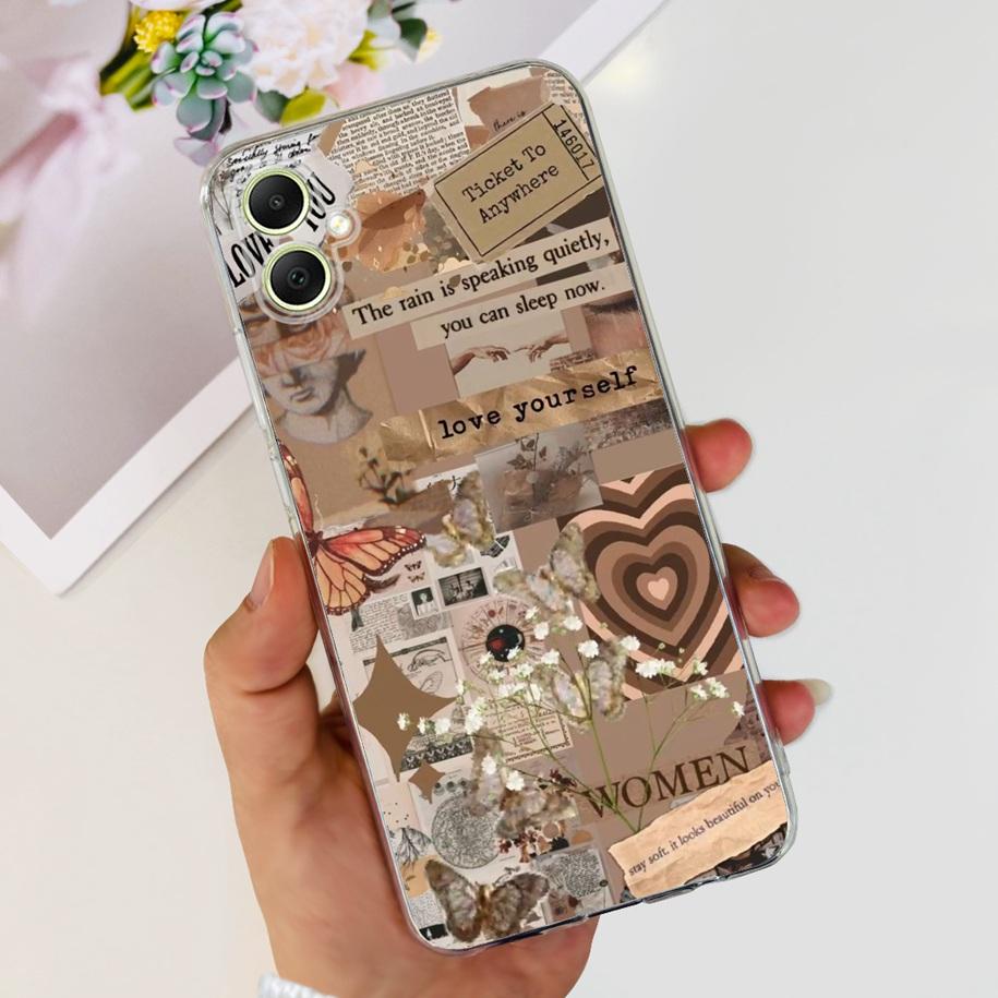 For Samsung Galaxy A05 A05S Case A055F A057F Phone Back Cover Fashion Butterfly Soft Silicone For Samsung A05 2023 A 05 S Fundas