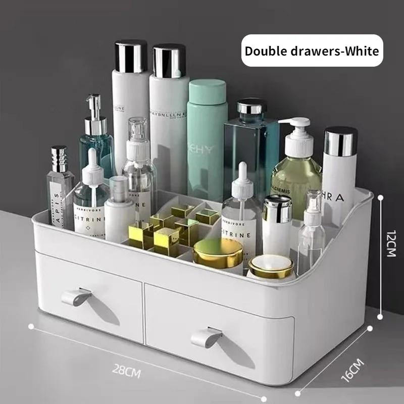 Make-up-Organizer mit großer Kapazität, Badezimmer-Make-up-Aufbewahrungsbox, Damen, Hautpflege, Frisiertisch, Kosmetik, Lippenstift, Beauty Case