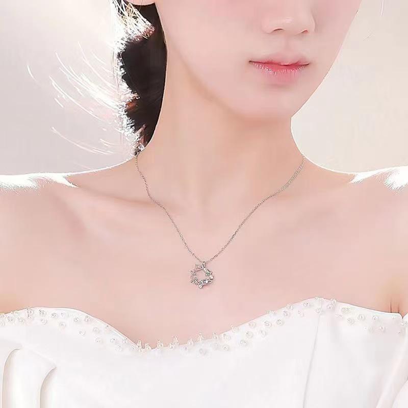 The Little Prince & Rose Women's Luxury Planet Necklace - Niche Qixi Gift for Girlfriend's Birthday