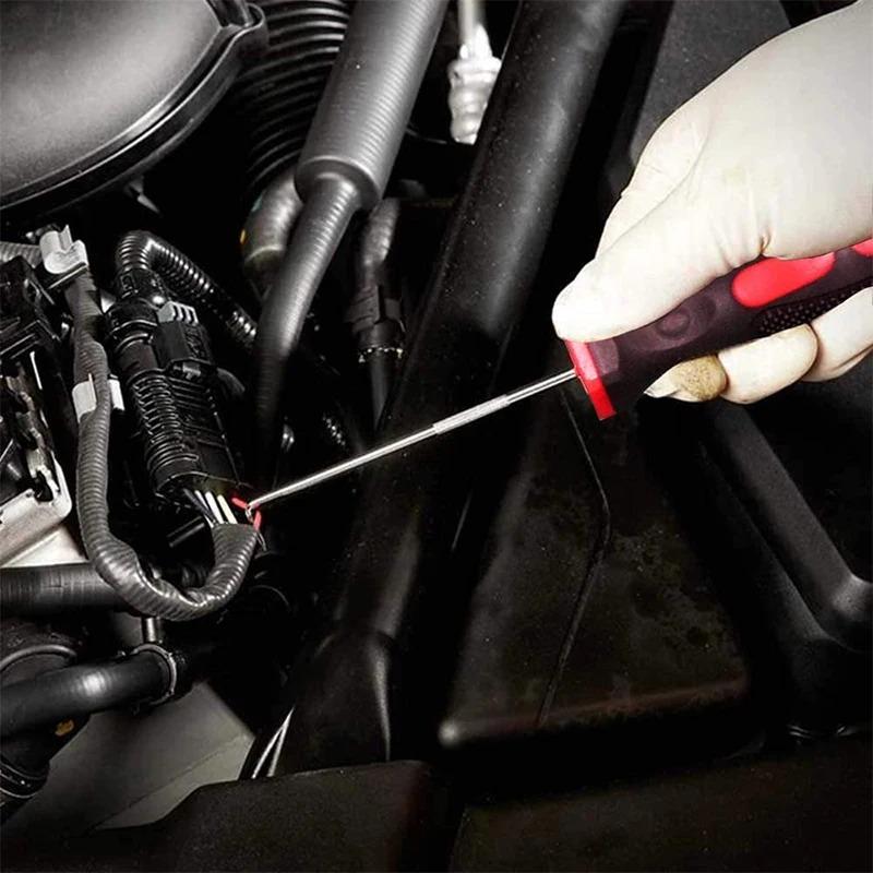 4pcs Car Long Hook Gasket Puller Removing Repair Tools Screwdriver Set Car Oil Seal O-Ring Seal Auto Disassembly Accessories