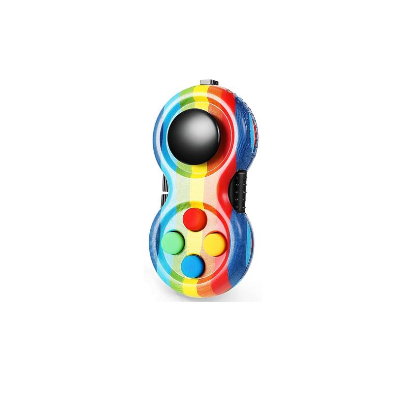Fidget Controller Button Clicker Anxiety Add Adhd Ocd Stress Reliever Toys Adults Kids Improve Focus Pass Time Gadgets