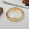SHIXIN Trendy Smooth Chunky Metal Big Circle Bangles Set for Women Hip-hop Glossy Gold Color Wide Bracelet Simple Hand Jewelry