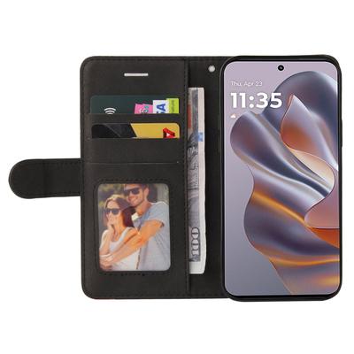 For Motorola Edge 50 Neo 5G/Moto S50 5G/Thinkphone 25 5G Leather Case Wallet Stand Color Splicing Phone Cover