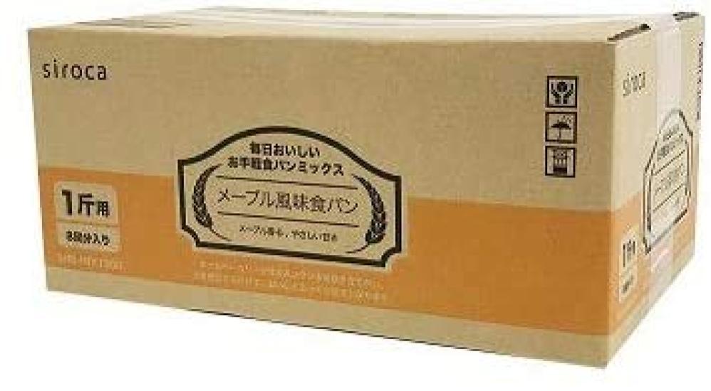 Siroca X Nippun Flour Everyday Delicious Easy Bread Maple Flavored Bread X 8 Dry Add (Nippon Mills) Mix, (260g Packs) [Includes Yeast/Just Water]