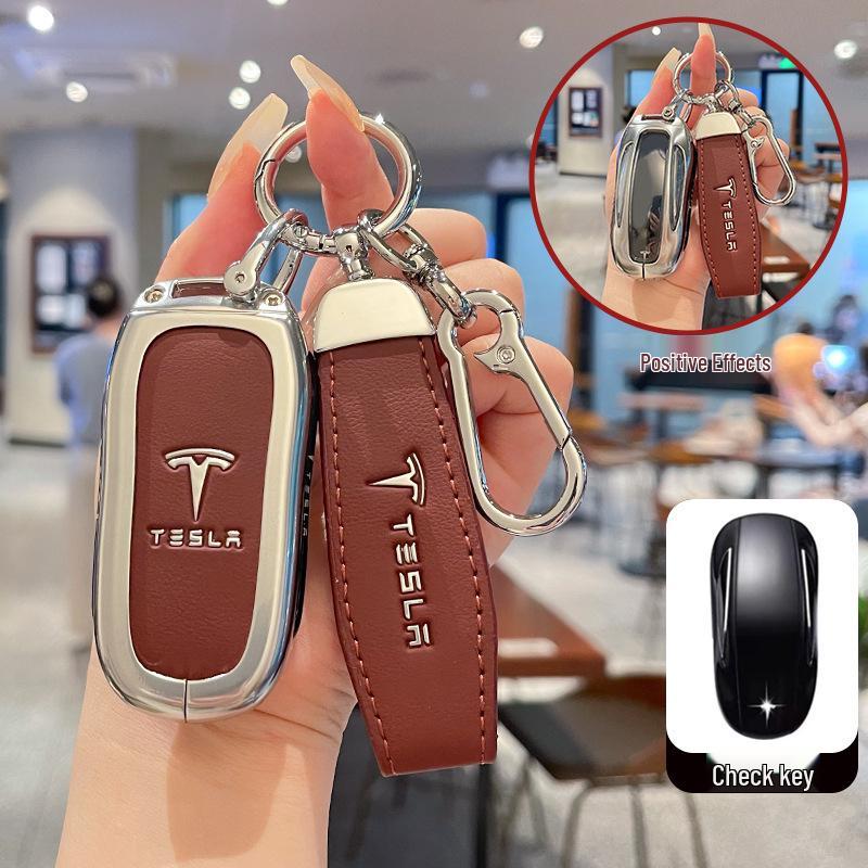 Tesla Model 3/Y/X Key Case Protective Shell with Full Coverage Buckle