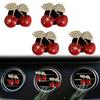Rhinestone Cherry Car Air Freshener Clip - Decorative Fruit Scent for Vent