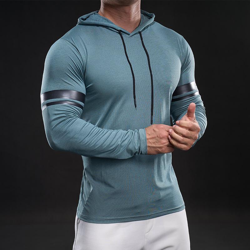 Running Fast Drying Clothes Long-sleeved T-shirt Men's Winter Training Fitness Sports Autumn and Winter Hiking Clothes Top Loose Base