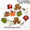 1Pc Autumn Harvest Country Style Party Banner, Pre-Assembled Squirrel Pumpkin Maple Leaf Flag String, Thanksgiving Indoor And Outdoor Rustic Style