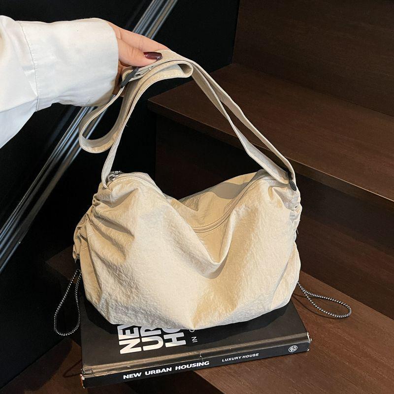 Voděodolná nylonová crossbody taška na knedlíky v japonském stylu - Unisex velkokapacitní taška pro cyklistiku a volný čas