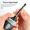 Compact Double-Headed Stubby Ratchet Screwdriver with Phillips & Slotted Bits - Telescopic, Labor-Saving, Forward/Reverse Function