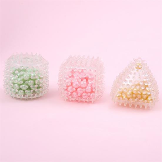 Stress Relief Milk Tea Toy Slow Rising Bead Filled Shell Cat Paw Geometry Squeeze Pinch Toy Focus Aid Anti-anxiety Hand Relaxation Toy