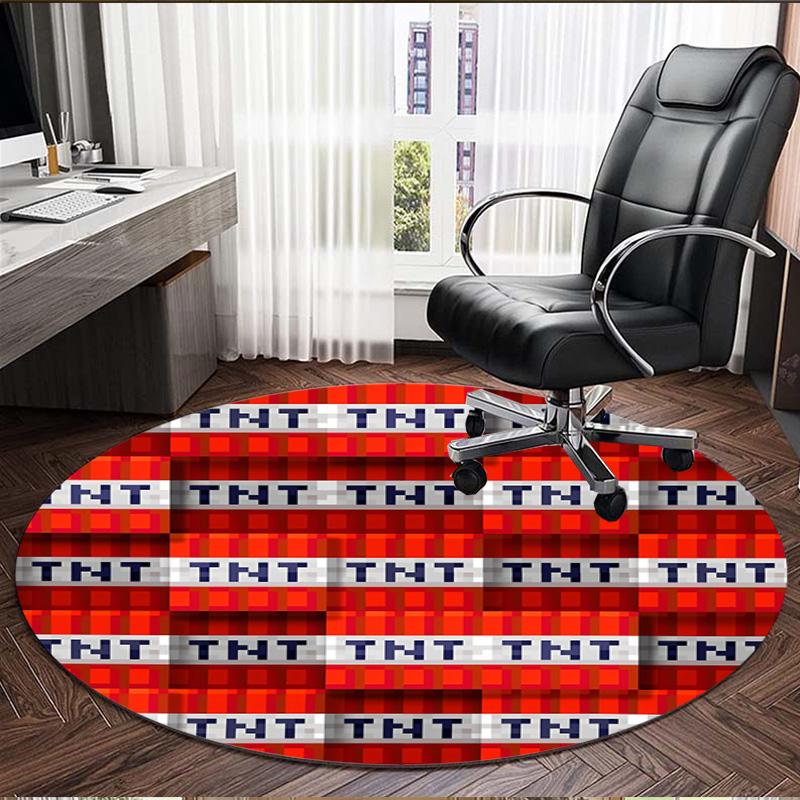 Gamer Print Round Rug, Washable Floor Carpet, For Entryway Dorm Laundry Room Office Study, Home Decor Birthday Christmas Gift
