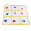 Large XO Outdoor Game Nylon XO Board Toss Yard Game with X and O Bn Bags Drawstring Bag for Kids Backyard Lawn Camping Games