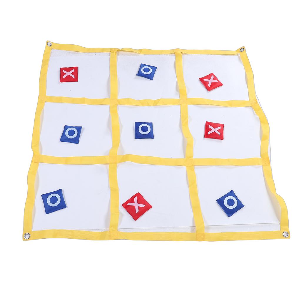 Large XO Outdoor Game Nylon XO Board Toss Yard Game with X and O Bn Bags Drawstring Bag for Kids Backyard Lawn Camping Games