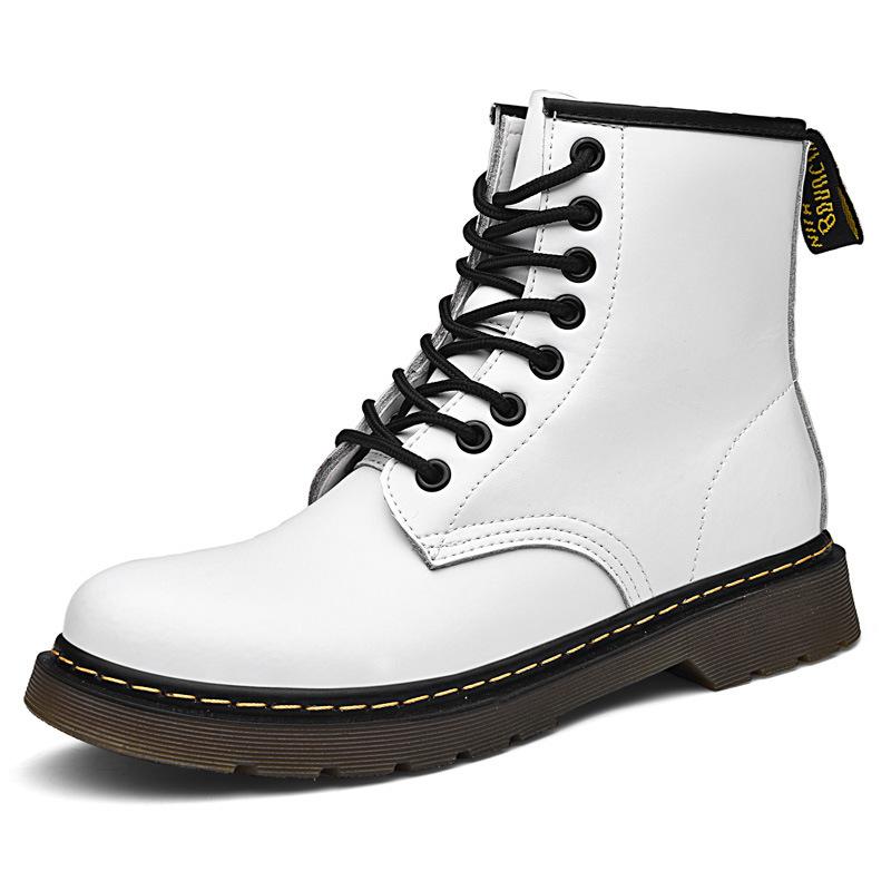 1 Martin Boots Classic Soft Leather British Style Short Boots NAPPA Leather Boots Round Head