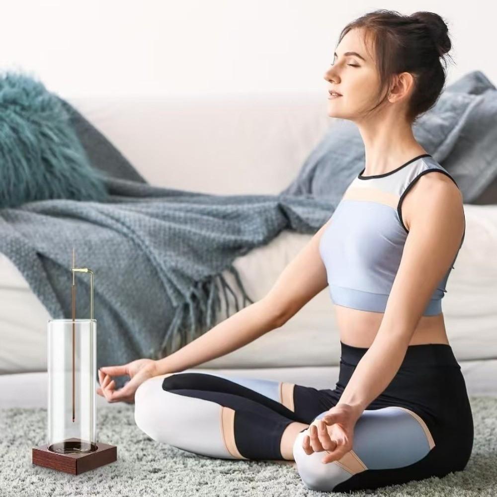 Zen Style Incense Stick Stand Minimalist Incense Burner Glass Incense Holder  Wellness Center