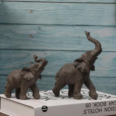 2pcs/set, Elephant Statue, Elephant Decor, Mom Gifts, Elephant Gifts for Women, Home Decor Office Bookshelf TV Stand Living Room