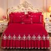 Kesha European Bedspread Cover Single-piece Bed Skirt Three-piece Set Padded Thickened Simmons Protective Cover 1.5m 1.8m Dream Field