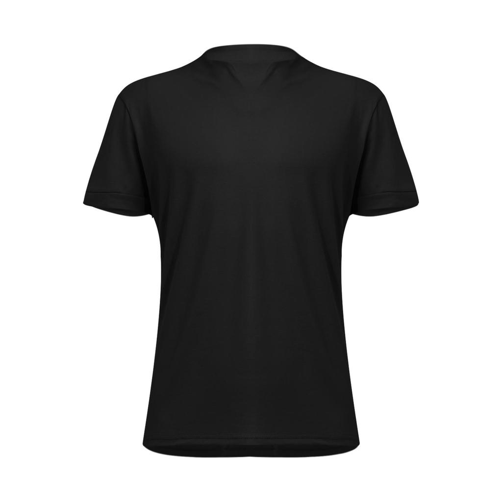 Tricou de fitness casual pentru bărbați, cu decolteu în V, cu mânecă scurtă, de afaceri