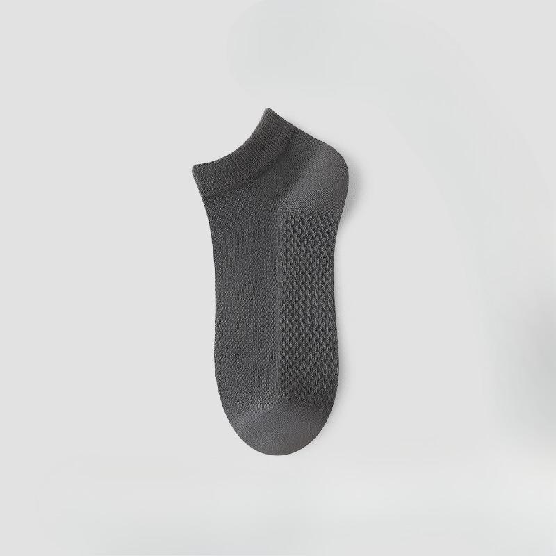 Socken Herren Frühling/Sommer Leichte Kurze Socken Einfarbige Atmungsaktive Baumwollsocken Anti-Rutsch Rutschfest Flache Spitze Unsichtbare Socken für Bootsschuhe