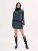 B ABLE TWO Leona Tweed Skirt Charcole