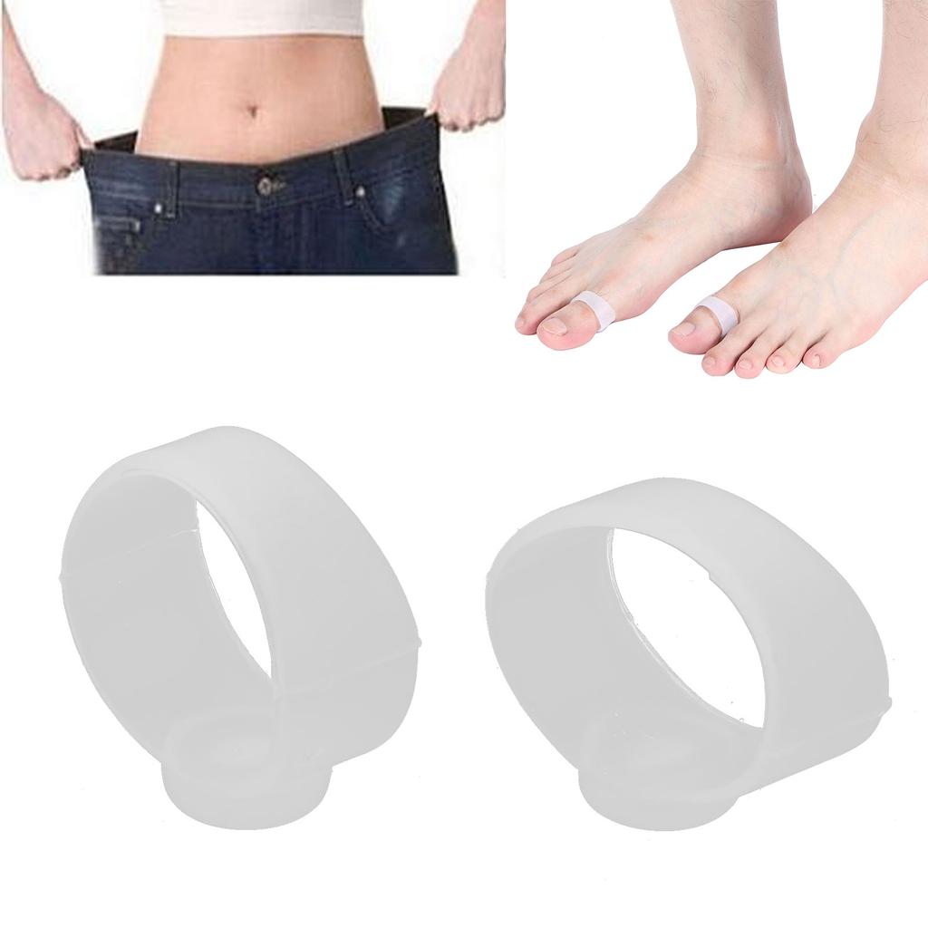 Foot Massage Toe Ring Silicone Weight Loss Toe Ring Magnetic Therapy Slimming Toe Ring