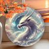White Dragon Metal Wall Art Home Decor Fantasy Aluminum Sign Gift