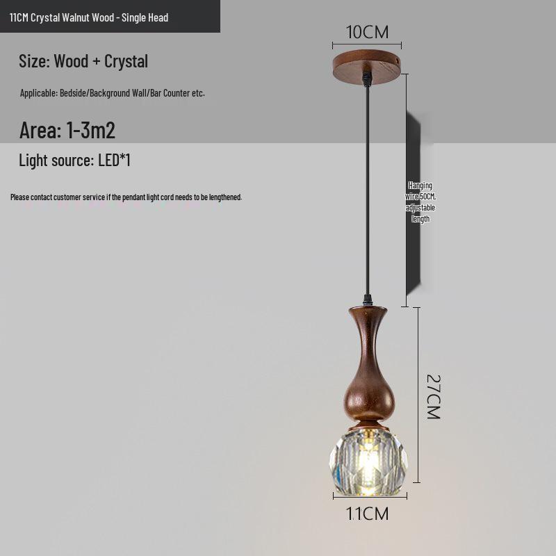 Chinese Retro Bedroom and Hallway Pendant Light