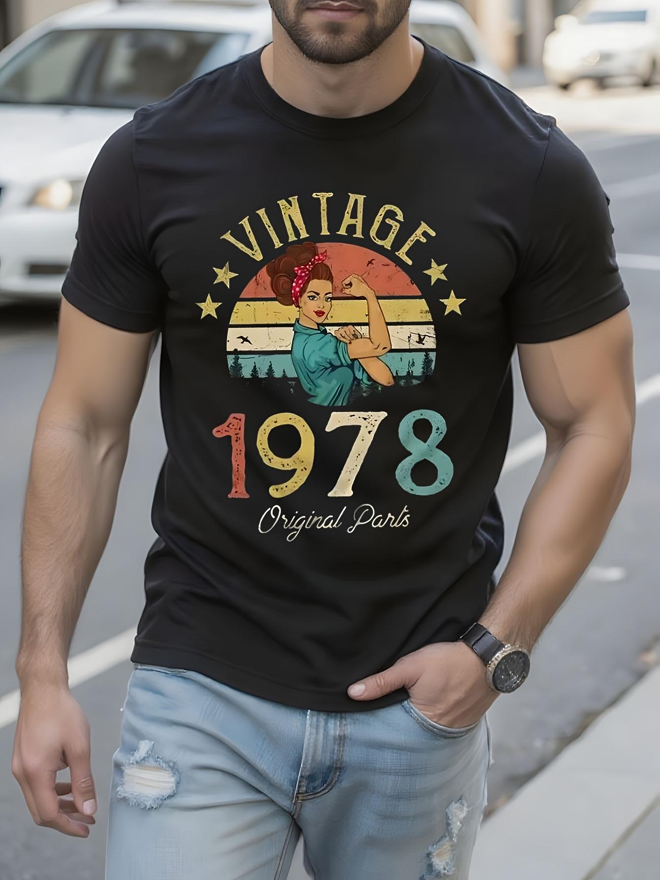 Wo Vintage Tshirt Vintage 1978 Graphic Cotton Tshirt - Re... S