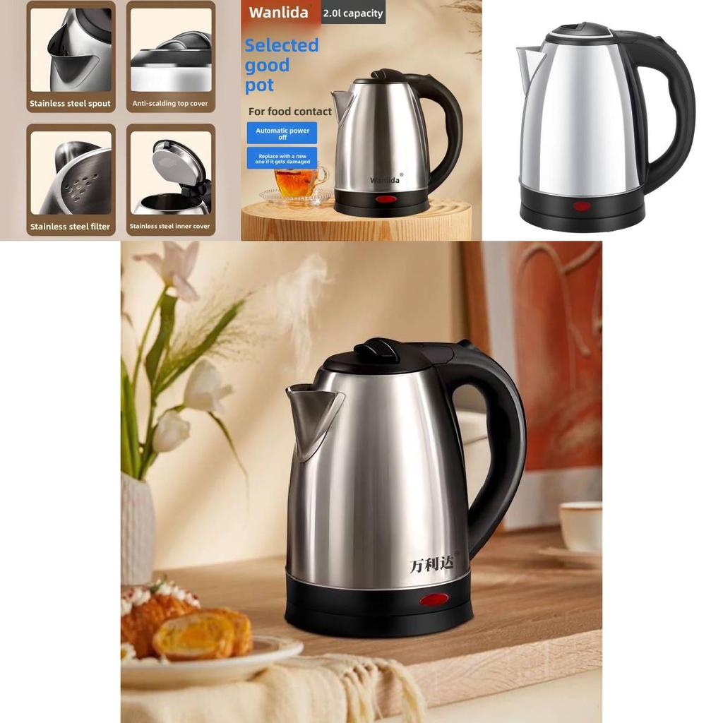 Elektrischer Wasserkocher Edelstahl Schnellkochend Mit Abschaltautomatik Für Heimgebrauch