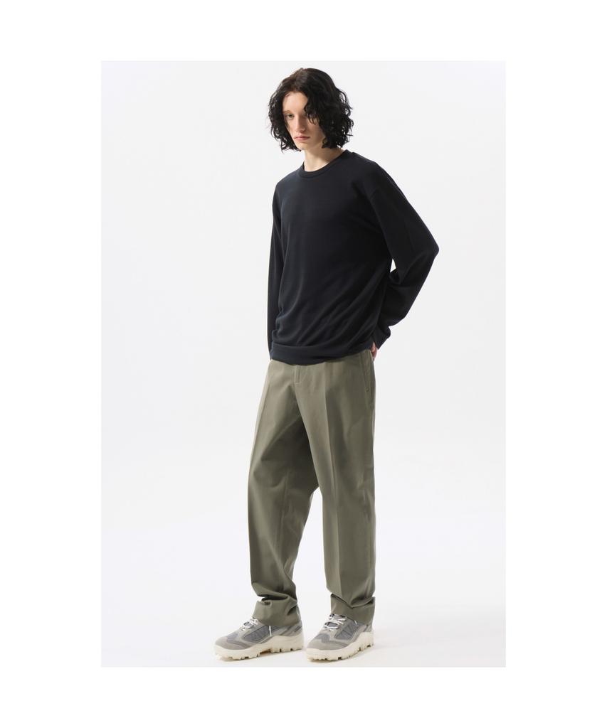 Keoseuuteommellou Khaki Tapered Fit Cotton Pants_Cwpas25111Khx