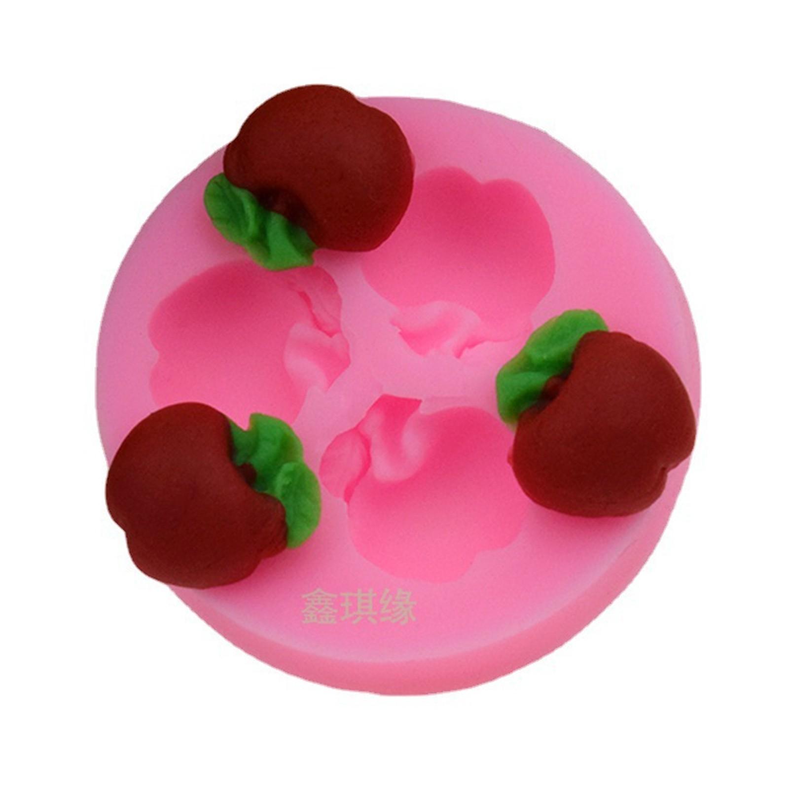 

3 отверстия Фрукты Виноград Шоколадные вечерние инструменты DIY Выпечка помадка Силиконовая форма Шоколад Сахар Художественные дисплеи T0245 One Size