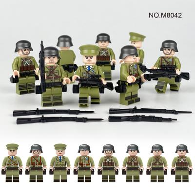 M8042 Military Building Block Figurine Officer Soldier Doll Small Particle Assembly Toy Bag