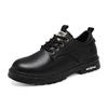 Kokschoenen heren herfst nieuwe herenschoenen veelzijdige casual board schoenen heren antislip en slijtvaste leren schoenen heren