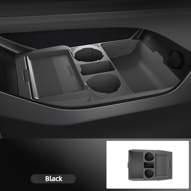 For Changan CS75 Plus 2026 Silicone Storage Box Car Central Lower Layer Tray Multi-functional Stowing Tidying Accessories