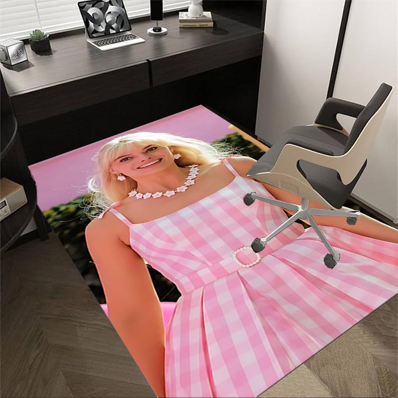 1pc pink checkered dress Carpet, for Home & Office Decor, Desk Chair Carpet, Festive Gift,Conference Room CarpetL1290 60cm by 90cm