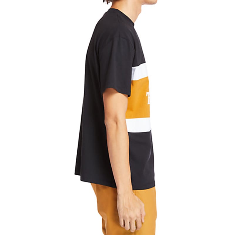 Timberland T Shirts Men's Black Crew Neck Moderate A22S1P56