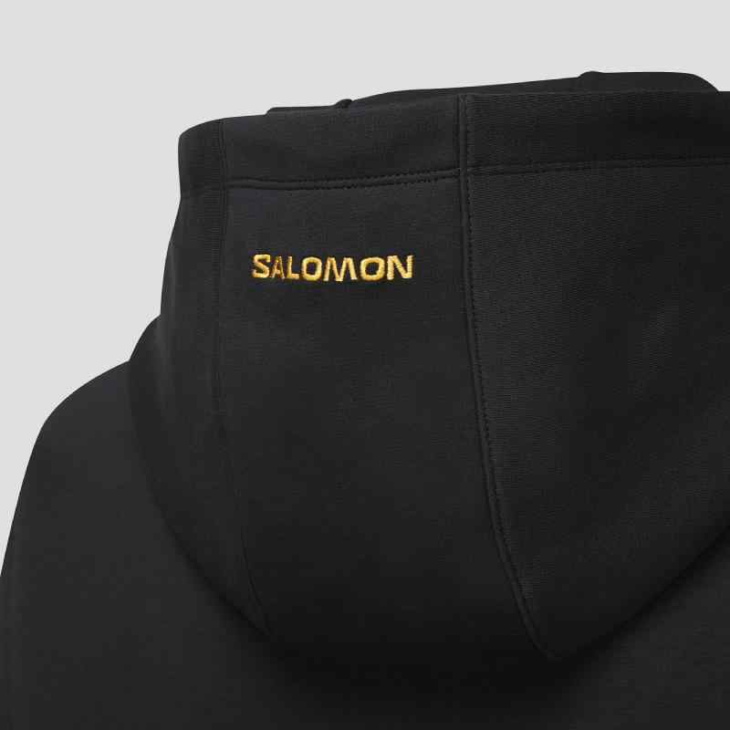 SALOMON Sportstyle Link Sweat Hoodie Men Hoodies Black C25725